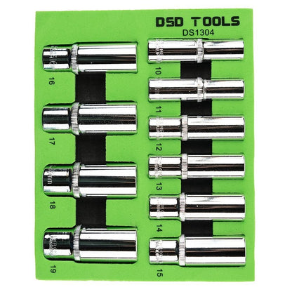 10 VNT. 3/8"  GILIOS GALVUTĖS 10-19MM DS1304