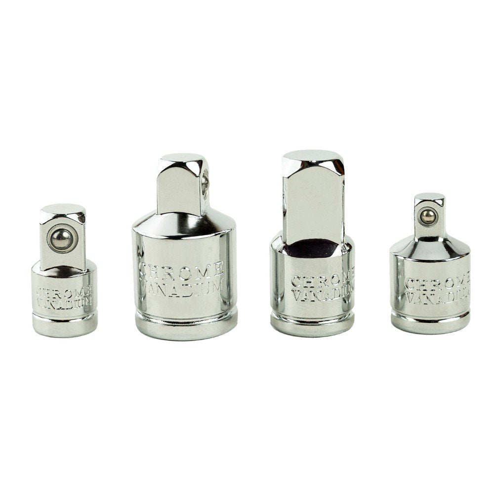 4 VNT. GALVUČIŲ ADAPTERIŲ RINKINYS 1/4", 3/8" IR 1/2" JUNGTIMS DS1325