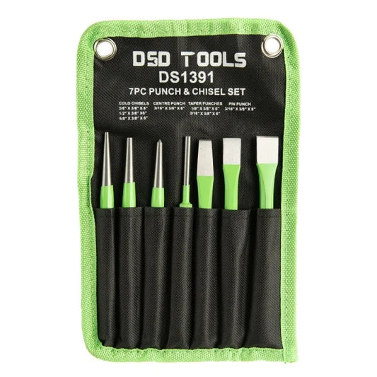 7 PC. CHISEL AND PUNCH SET DS1391