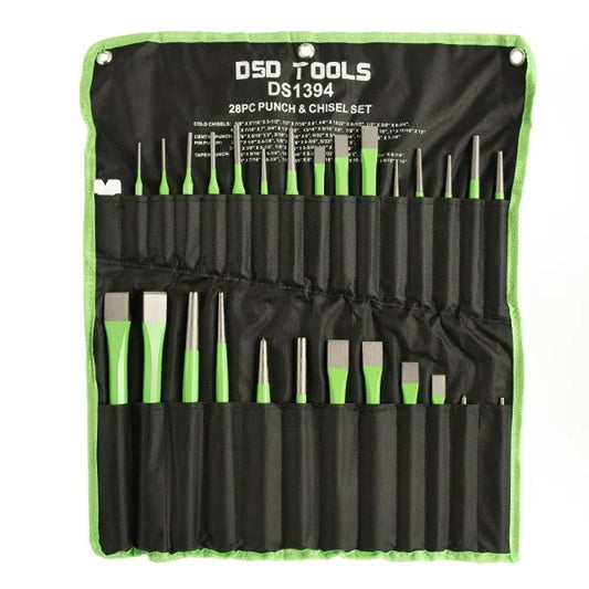 28 PC. PUNCH AND CHISEL SET DS1394