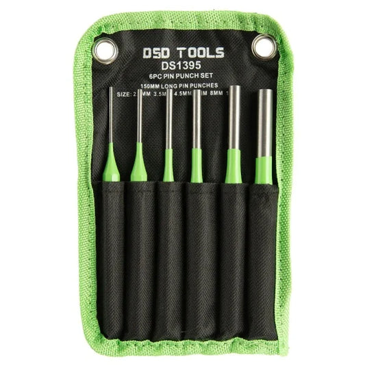 6 PC. 150 MM LONG PIN PUNCH SET 2.5 - 10 MM DS1395