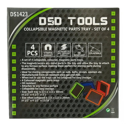 SULANKSTOMI MAGNETINIAI DALIŲ PADĖKLAI – 4 DALIŲ RINKINYS DS1423