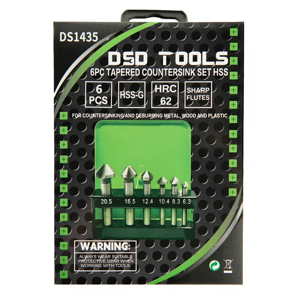 6 VNT. KŪGINIŲ ĮGILINIMO GRĄŽTŲ RINKINYS HSS 6.3 - 20.5 mm DS1435