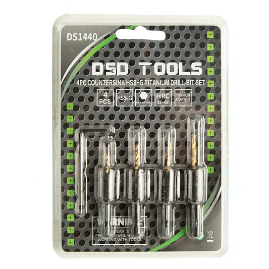 4 VNT. HSS-G TITANO ĮGILINTOJŲ GRĄŽTŲ RINKINYS DS1440