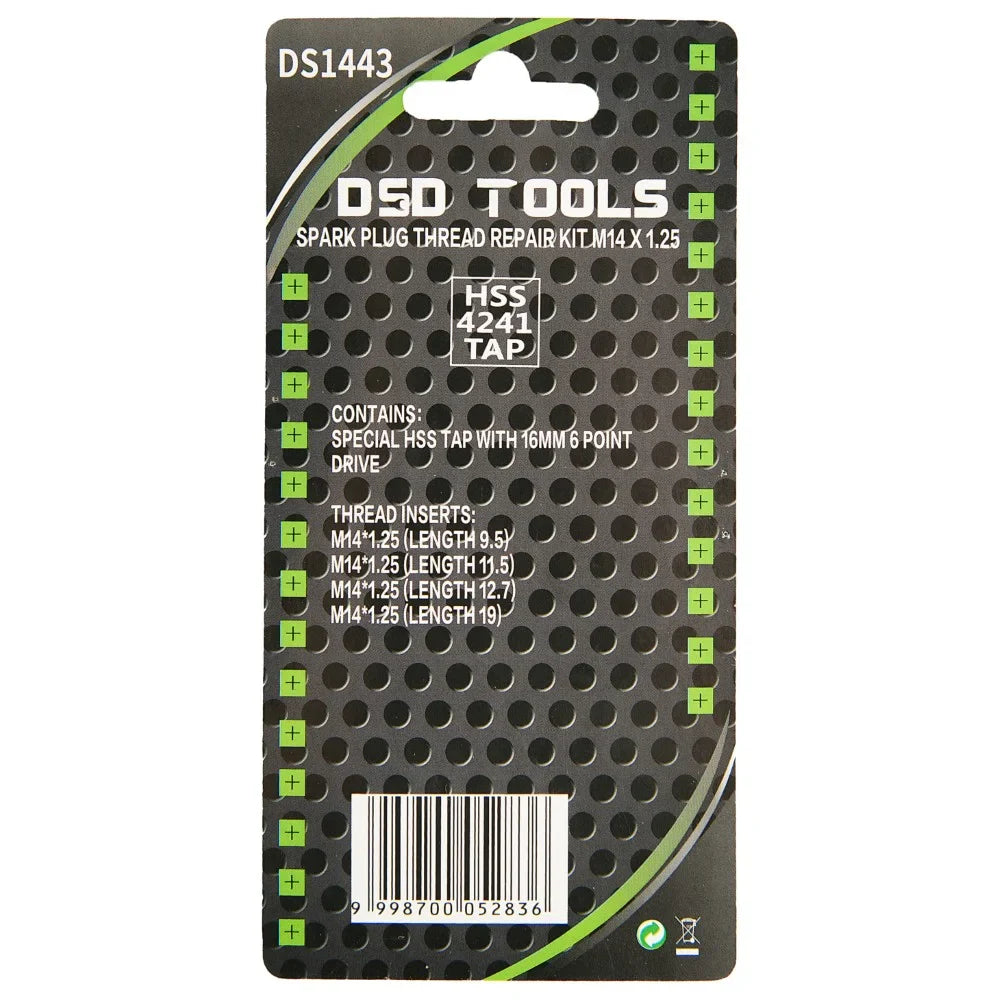 UŽDEGIMO ŽVAKĖS SRIEGIO REMONTO RINKINYS M14 x 1.25 DS1443