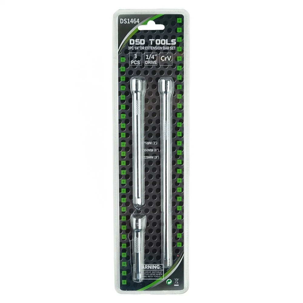 3 VNT. 1/4"  PRAILGINIMO STRYPŲ RINKINYS DS1464