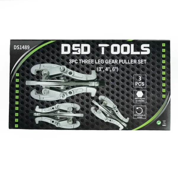 3 dalių trijų kojų guolių nuėmiklių rinkinys (3″, 4″, 6″) DS1489