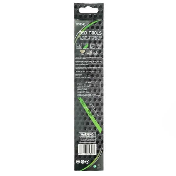 5 VNT. 225 MM TIESINIO PJŪKLO GELEŽTĖ METALUI DS1546
